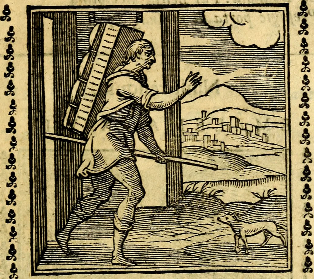 An illustration from Emblemi. Dal latino nel vulgare italiano ridotti, contenenti il fiore et la sostanza de' più scelti scrittori & delle più celebri discipline dell'vniuerso, ripieni di ottimi consigli & saluteuoli documenti, per l'vso ciuile et morale della vita humana, 1626, leaf 198