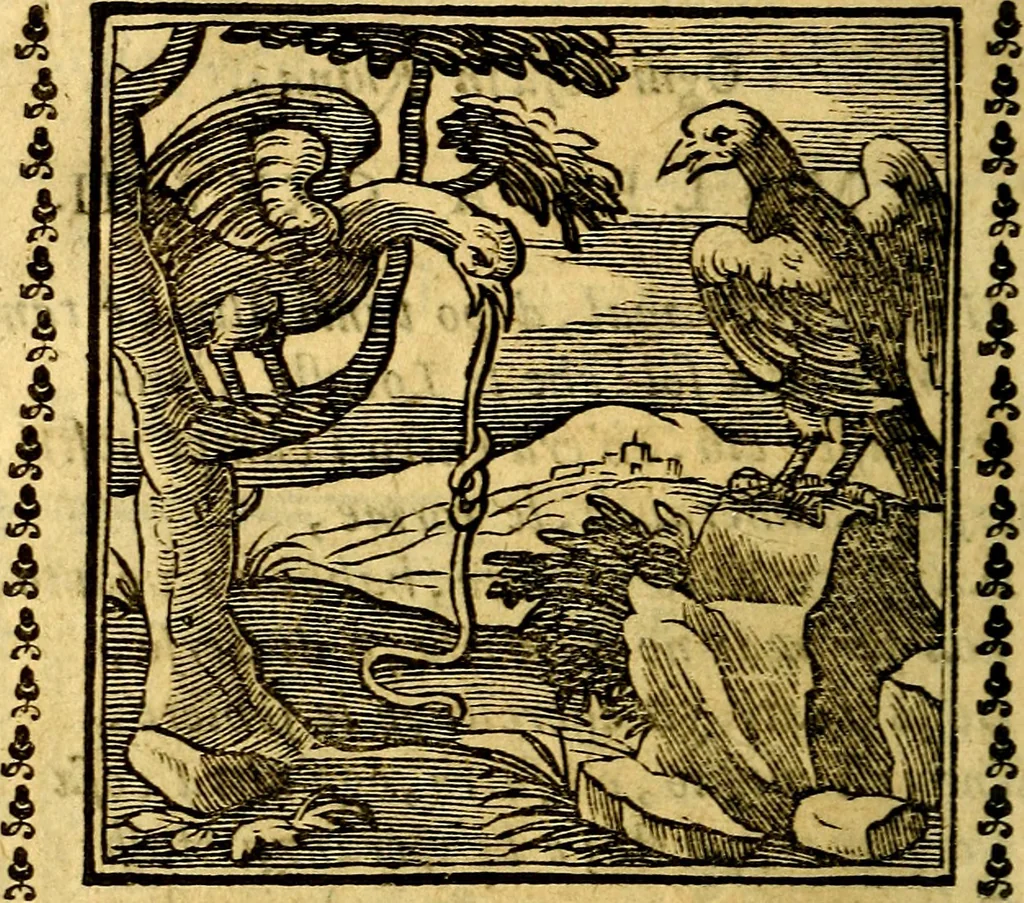 An illustration from Emblemi. Dal latino nel vulgare italiano ridotti, contenenti il fiore et la sostanza de' più scelti scrittori & delle più celebri discipline dell'vniuerso, ripieni di ottimi consigli & saluteuoli documenti, per l'vso ciuile et morale della vita humana, 1626, leaf 201