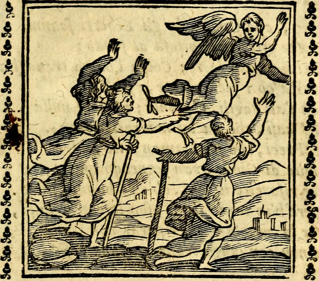 An illustration from Emblemi. Dal latino nel vulgare italiano ridotti, contenenti il fiore et la sostanza de' più scelti scrittori & delle più celebri discipline dell'vniuerso, ripieni di ottimi consigli & saluteuoli documenti, per l'vso ciuile et morale della vita humana, 1626, leaf 204