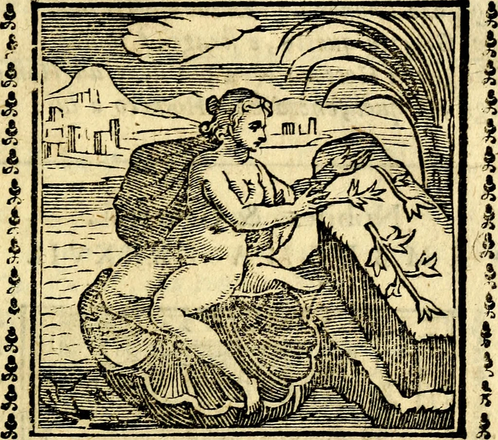 An illustration from Emblemi. Dal latino nel vulgare italiano ridotti, contenenti il fiore et la sostanza de' più scelti scrittori & delle più celebri discipline dell'vniuerso, ripieni di ottimi consigli & saluteuoli documenti, per l'vso ciuile et morale della vita humana, 1626, leaf 212