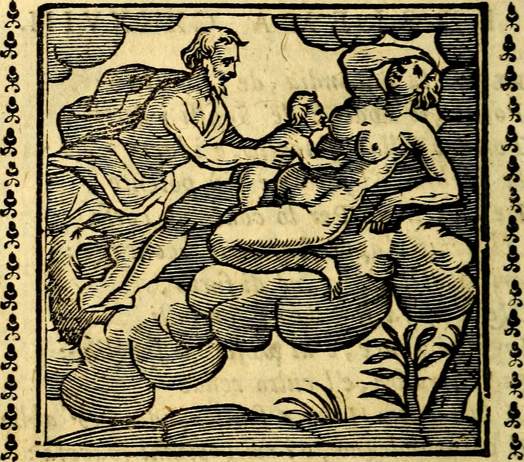 An illustration from Emblemi. Dal latino nel vulgare italiano ridotti, contenenti il fiore et la sostanza de' più scelti scrittori & delle più celebri discipline dell'vniuerso, ripieni di ottimi consigli & saluteuoli documenti, per l'vso ciuile et morale della vita humana, 1626, leaf 217