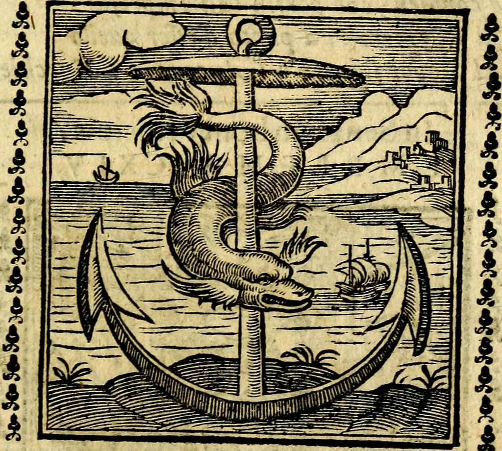 An illustration from Emblemi. Dal latino nel vulgare italiano ridotti, contenenti il fiore et la sostanza de' più scelti scrittori & delle più celebri discipline dell'vniuerso, ripieni di ottimi consigli & saluteuoli documenti, per l'vso ciuile et morale della vita humana, 1626, leaf 224