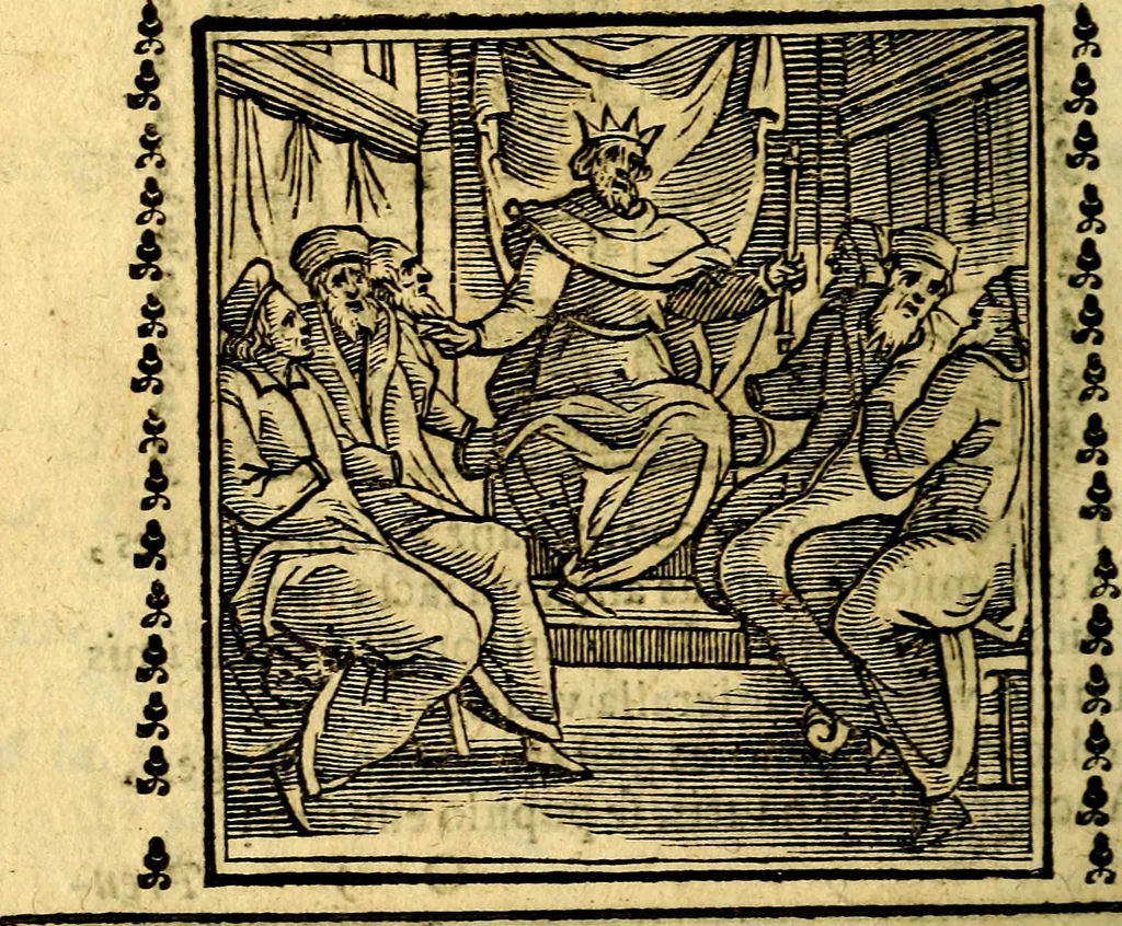 An illustration from Emblemi. Dal latino nel vulgare italiano ridotti, contenenti il fiore et la sostanza de' più scelti scrittori & delle più celebri discipline dell'vniuerso, ripieni di ottimi consigli & saluteuoli documenti, per l'vso ciuile et morale della vita humana, 1626, leaf 225