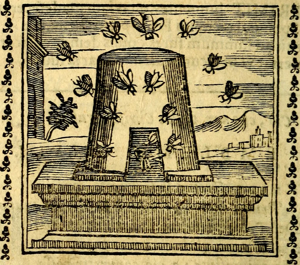 An illustration from Emblemi. Dal latino nel vulgare italiano ridotti, contenenti il fiore et la sostanza de' più scelti scrittori & delle più celebri discipline dell'vniuerso, ripieni di ottimi consigli & saluteuoli documenti, per l'vso ciuile et morale della vita humana, 1626, leaf 231