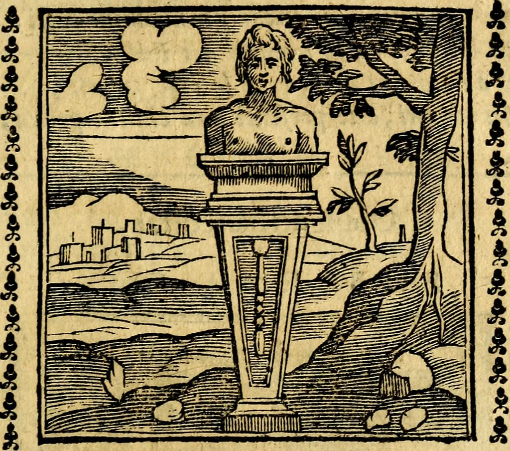 An illustration from Emblemi. Dal latino nel vulgare italiano ridotti, contenenti il fiore et la sostanza de' più scelti scrittori & delle più celebri discipline dell'vniuerso, ripieni di ottimi consigli & saluteuoli documenti, per l'vso ciuile et morale della vita humana, 1626, leaf 244