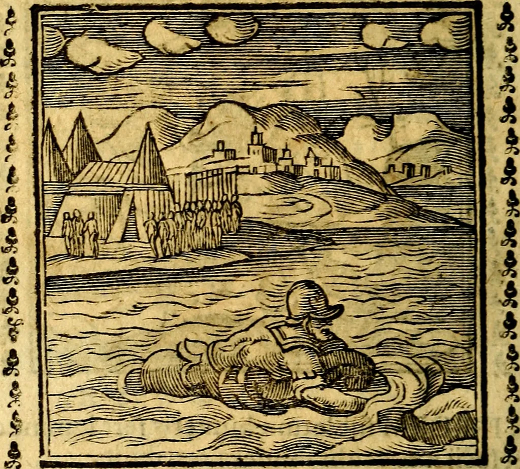 An illustration from Emblemi. Dal latino nel vulgare italiano ridotti, contenenti il fiore et la sostanza de' più scelti scrittori & delle più celebri discipline dell'vniuerso, ripieni di ottimi consigli & saluteuoli documenti, per l'vso ciuile et morale della vita humana, 1626, leaf 249