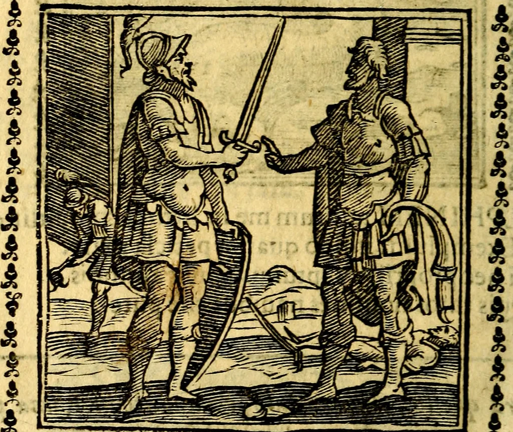 An illustration from Emblemi. Dal latino nel vulgare italiano ridotti, contenenti il fiore et la sostanza de' più scelti scrittori & delle più celebri discipline dell'vniuerso, ripieni di ottimi consigli & saluteuoli documenti, per l'vso ciuile et morale della vita humana, 1626, leaf 259