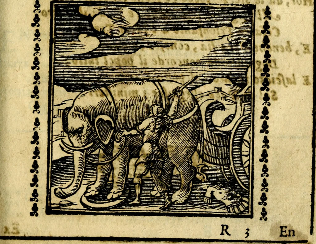 An illustration from Emblemi. Dal latino nel vulgare italiano ridotti, contenenti il fiore et la sostanza de' più scelti scrittori & delle più celebri discipline dell'vniuerso, ripieni di ottimi consigli & saluteuoli documenti, per l'vso ciuile et morale della vita humana, 1626, leaf 272