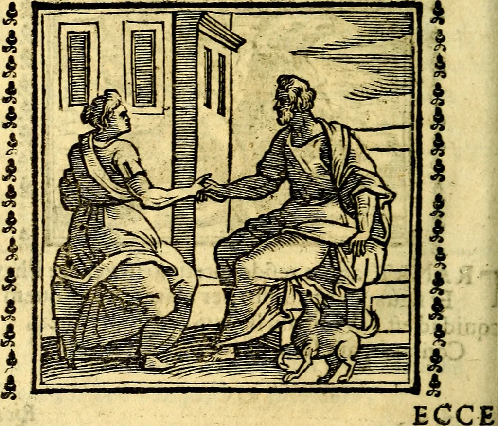 An illustration from Emblemi. Dal latino nel vulgare italiano ridotti, contenenti il fiore et la sostanza de' più scelti scrittori & delle più celebri discipline dell'vniuerso, ripieni di ottimi consigli & saluteuoli documenti, per l'vso ciuile et morale della vita humana, 1626, leaf 295