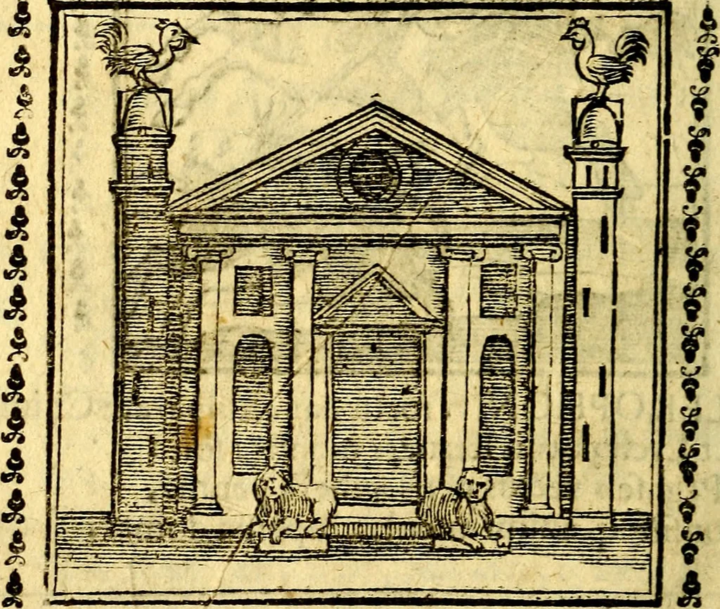 An illustration from Emblemi. Dal latino nel vulgare italiano ridotti, contenenti il fiore et la sostanza de' più scelti scrittori & delle più celebri discipline dell'vniuerso, ripieni di ottimi consigli & saluteuoli documenti, per l'vso ciuile et morale della vita humana, 1626, leaf 33