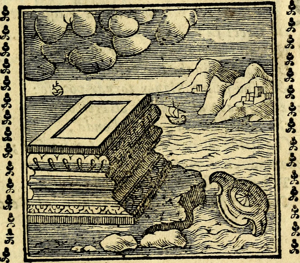 An illustration from Emblemi. Dal latino nel vulgare italiano ridotti, contenenti il fiore et la sostanza de' più scelti scrittori & delle più celebri discipline dell'vniuerso, ripieni di ottimi consigli & saluteuoli documenti, per l'vso ciuile et morale della vita humana, 1626, leaf 52