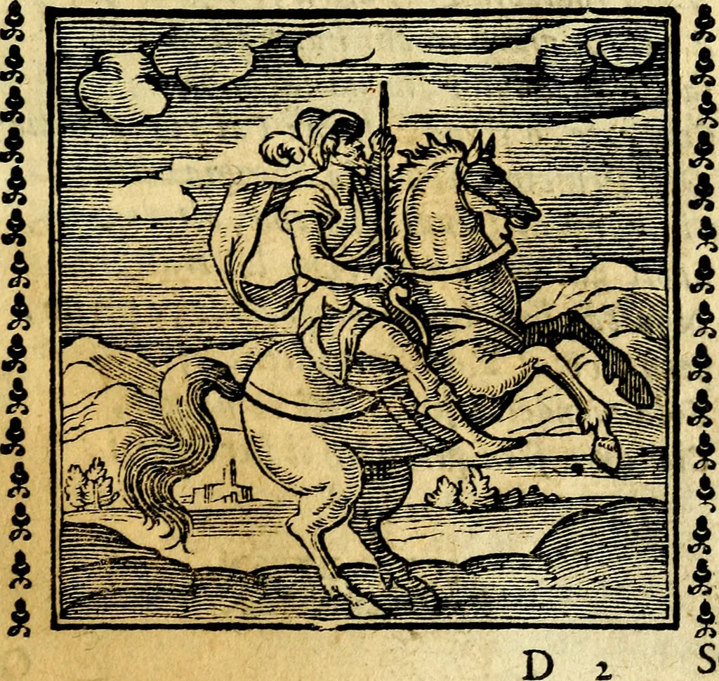 An illustration from Emblemi. Dal latino nel vulgare italiano ridotti, contenenti il fiore et la sostanza de' più scelti scrittori & delle più celebri discipline dell'vniuerso, ripieni di ottimi consigli & saluteuoli documenti, per l'vso ciuile et morale della vita humana, 1626, leaf 62