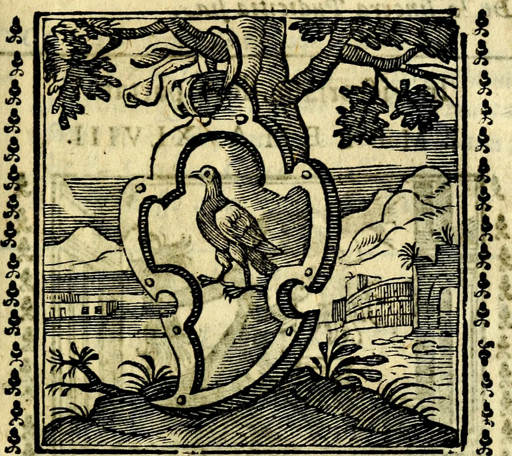 An illustration from Emblemi. Dal latino nel vulgare italiano ridotti, contenenti il fiore et la sostanza de' più scelti scrittori & delle più celebri discipline dell'vniuerso, ripieni di ottimi consigli & saluteuoli documenti, per l'vso ciuile et morale della vita humana, 1626, leaf 80