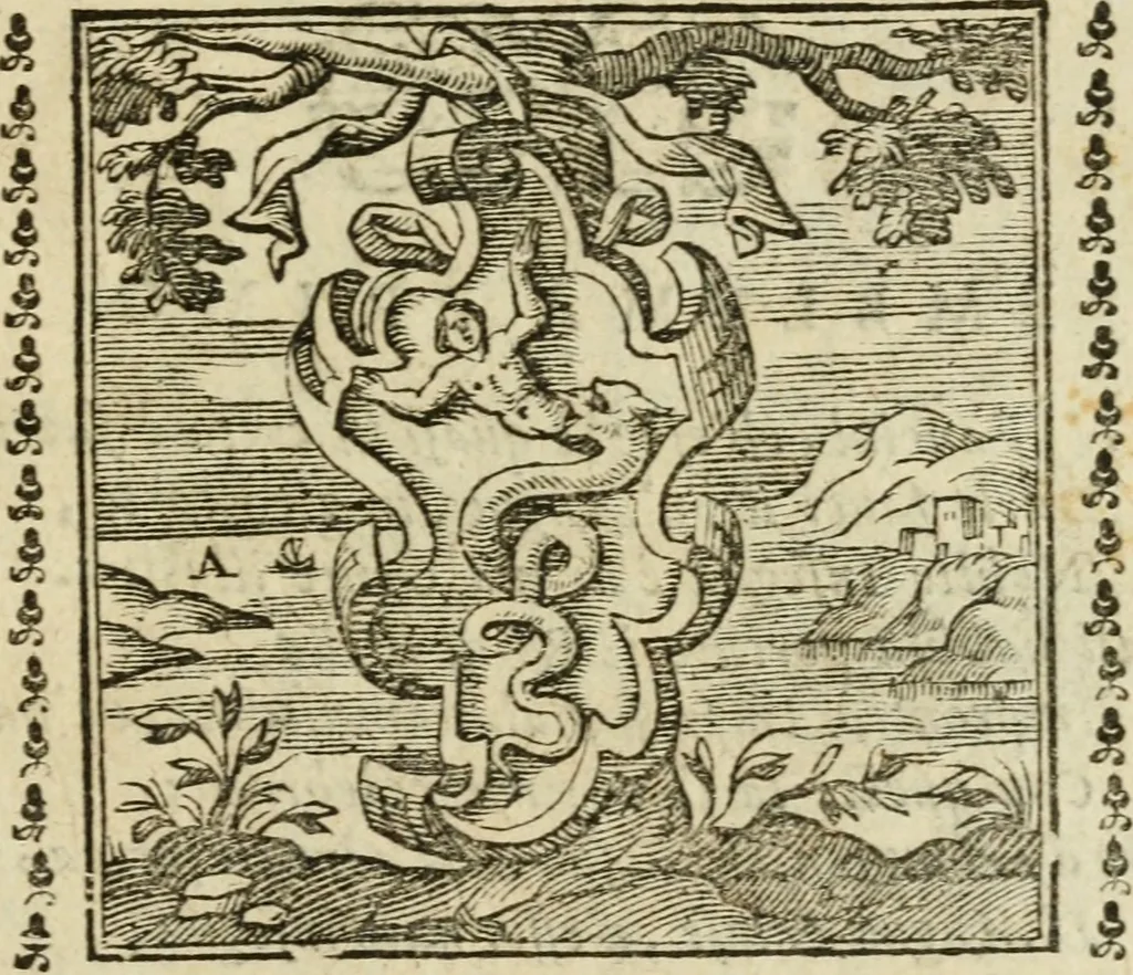 An illustration from Emblemi di Andrea Alciato, huomo chiarissimo, dal latino nel vulgare italiano ridotti, 1626, leaf 12