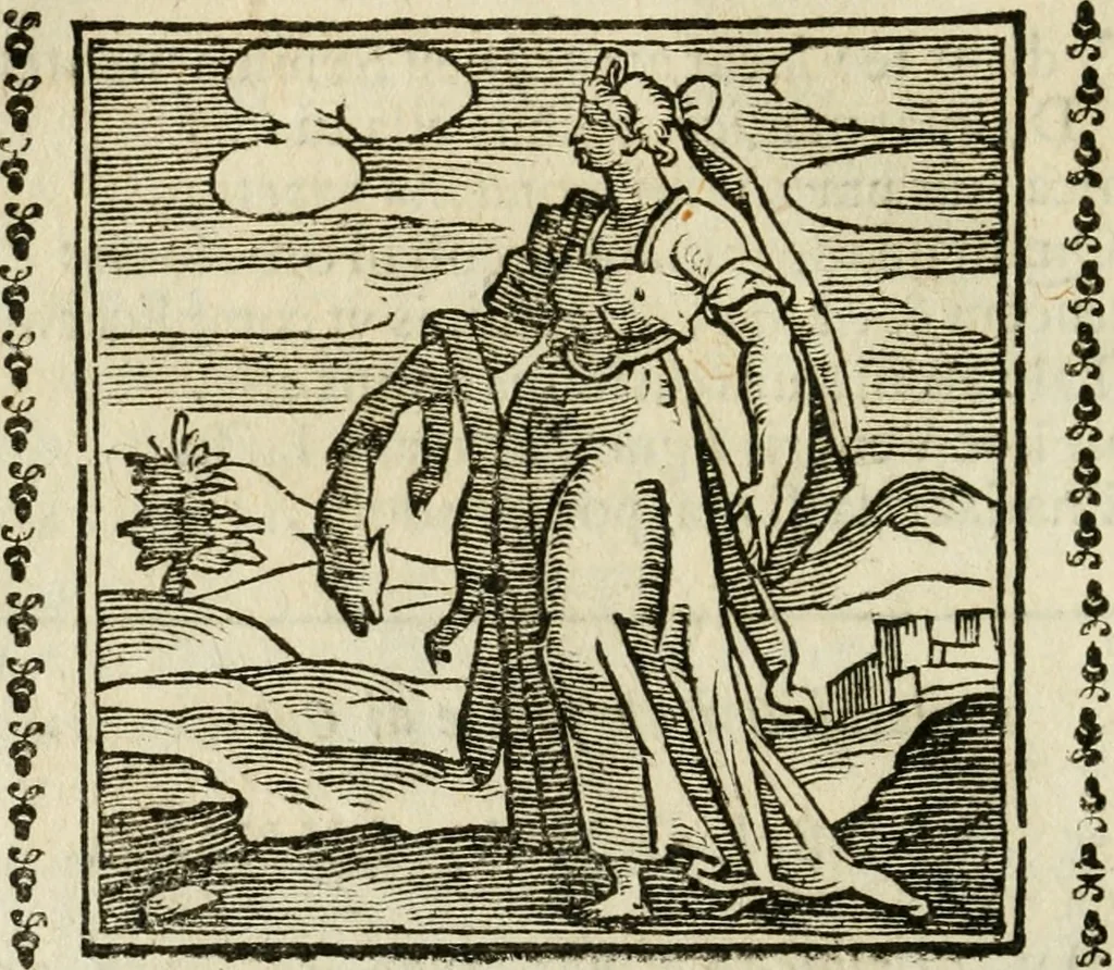 An illustration from Emblemi di Andrea Alciato, huomo chiarissimo, dal latino nel vulgare italiano ridotti, 1626, leaf 123