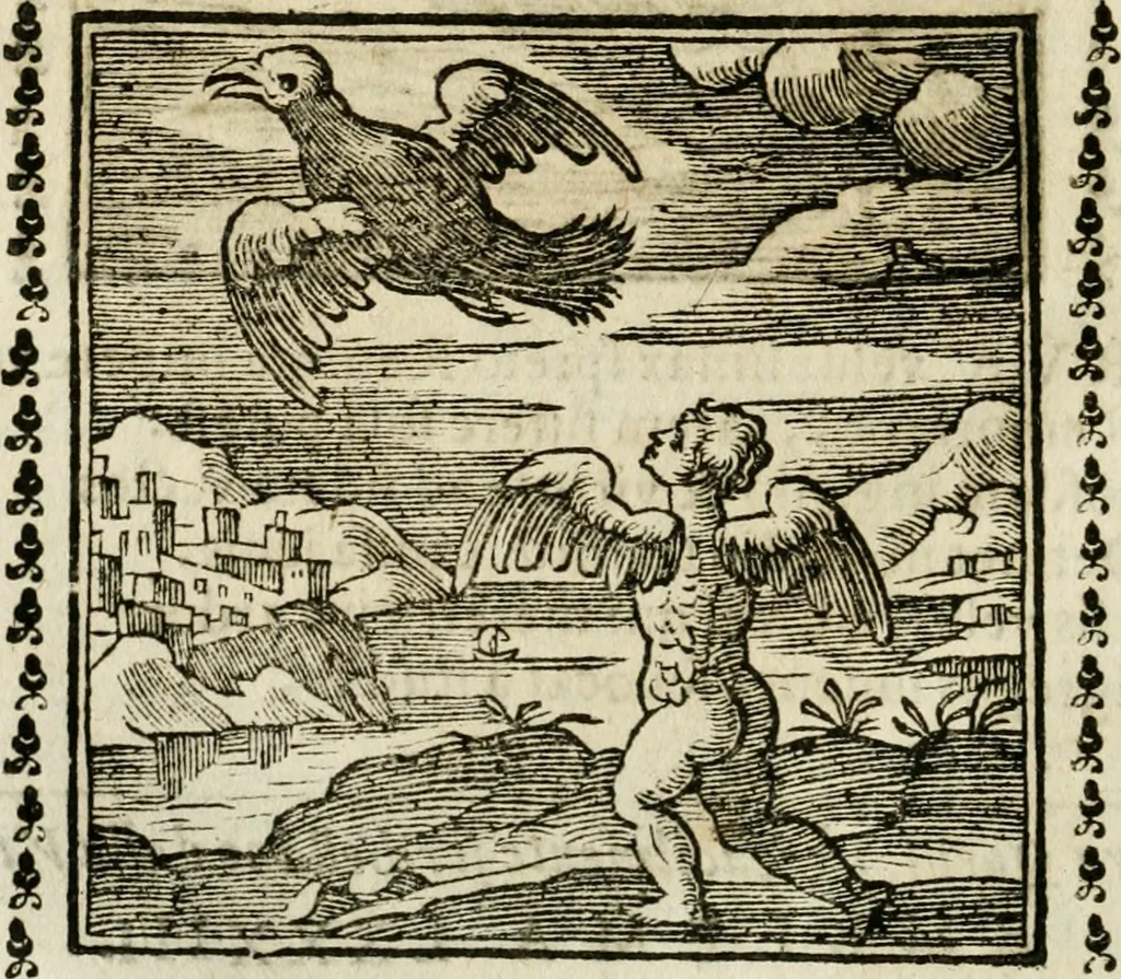 An illustration from Emblemi di Andrea Alciato, huomo chiarissimo, dal latino nel vulgare italiano ridotti, 1626, leaf 129