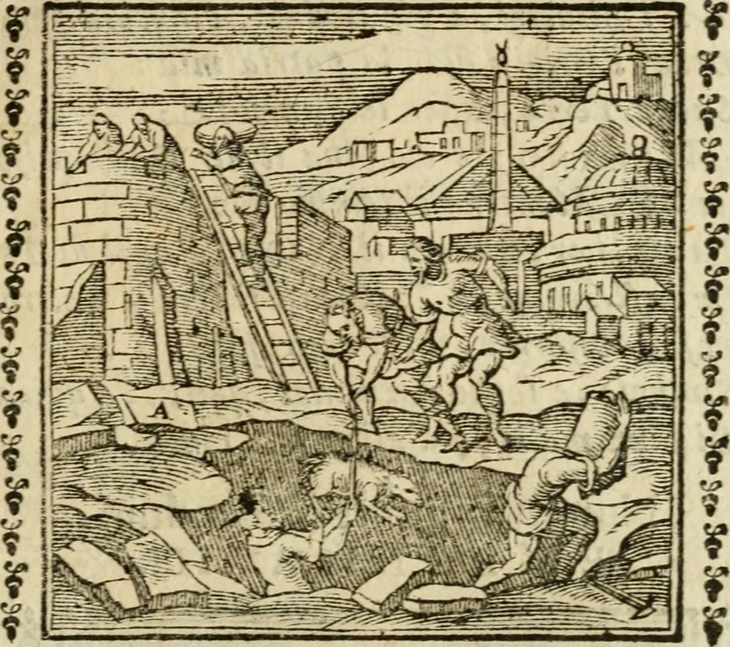 An illustration from Emblemi di Andrea Alciato, huomo chiarissimo, dal latino nel vulgare italiano ridotti, 1626, leaf 14