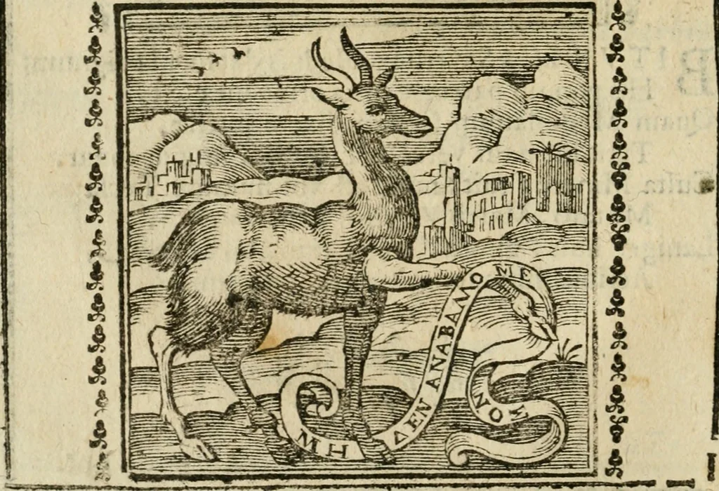 An illustration from Emblemi di Andrea Alciato, huomo chiarissimo, dal latino nel vulgare italiano ridotti, 1626, leaf 15