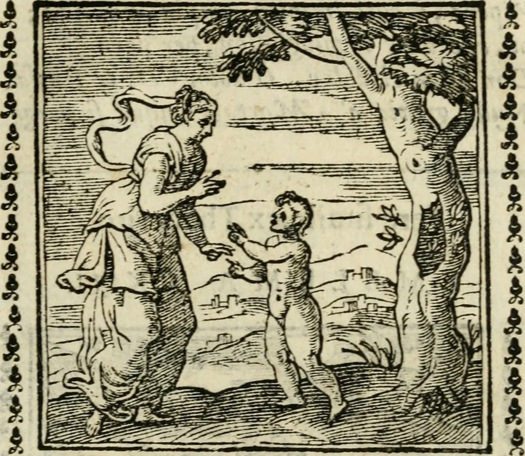 An illustration from Emblemi di Andrea Alciato, huomo chiarissimo, dal latino nel vulgare italiano ridotti, 1626, leaf 172