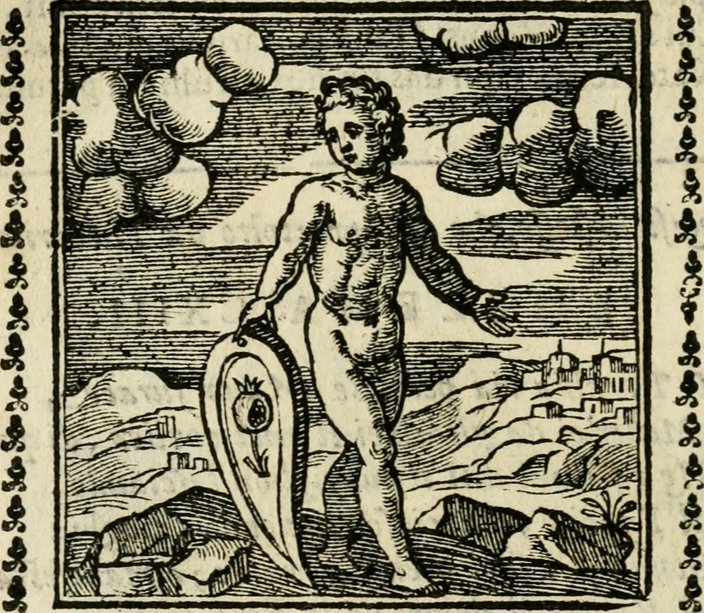 An illustration from Emblemi di Andrea Alciato, huomo chiarissimo, dal latino nel vulgare italiano ridotti, 1626, leaf 175