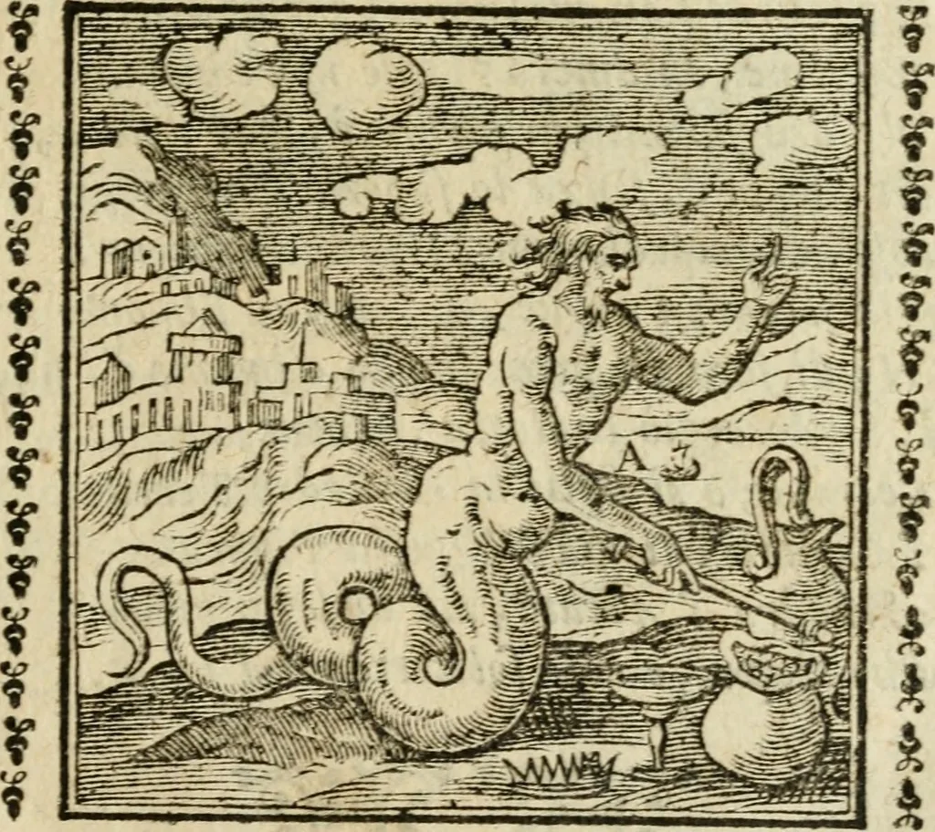 An illustration from Emblemi di Andrea Alciato, huomo chiarissimo, dal latino nel vulgare italiano ridotti, 1626, leaf 18
