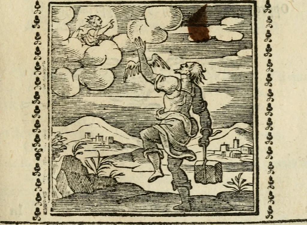 An illustration from Emblemi di Andrea Alciato, huomo chiarissimo, dal latino nel vulgare italiano ridotti, 1626, leaf 188
