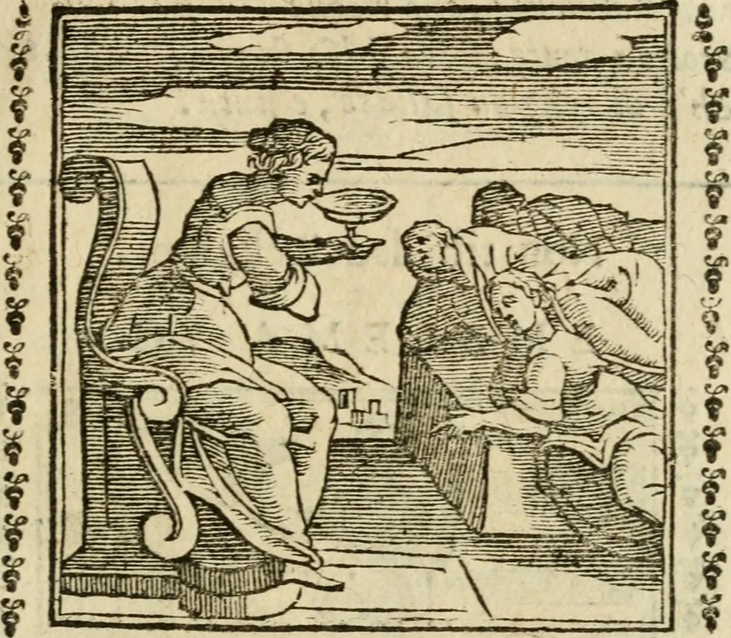 An illustration from Emblemi di Andrea Alciato, huomo chiarissimo, dal latino nel vulgare italiano ridotti, 1626, leaf 20
