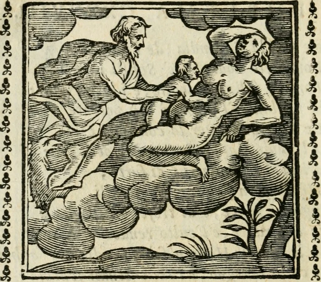 An illustration from Emblemi di Andrea Alciato, huomo chiarissimo, dal latino nel vulgare italiano ridotti, 1626, leaf 217