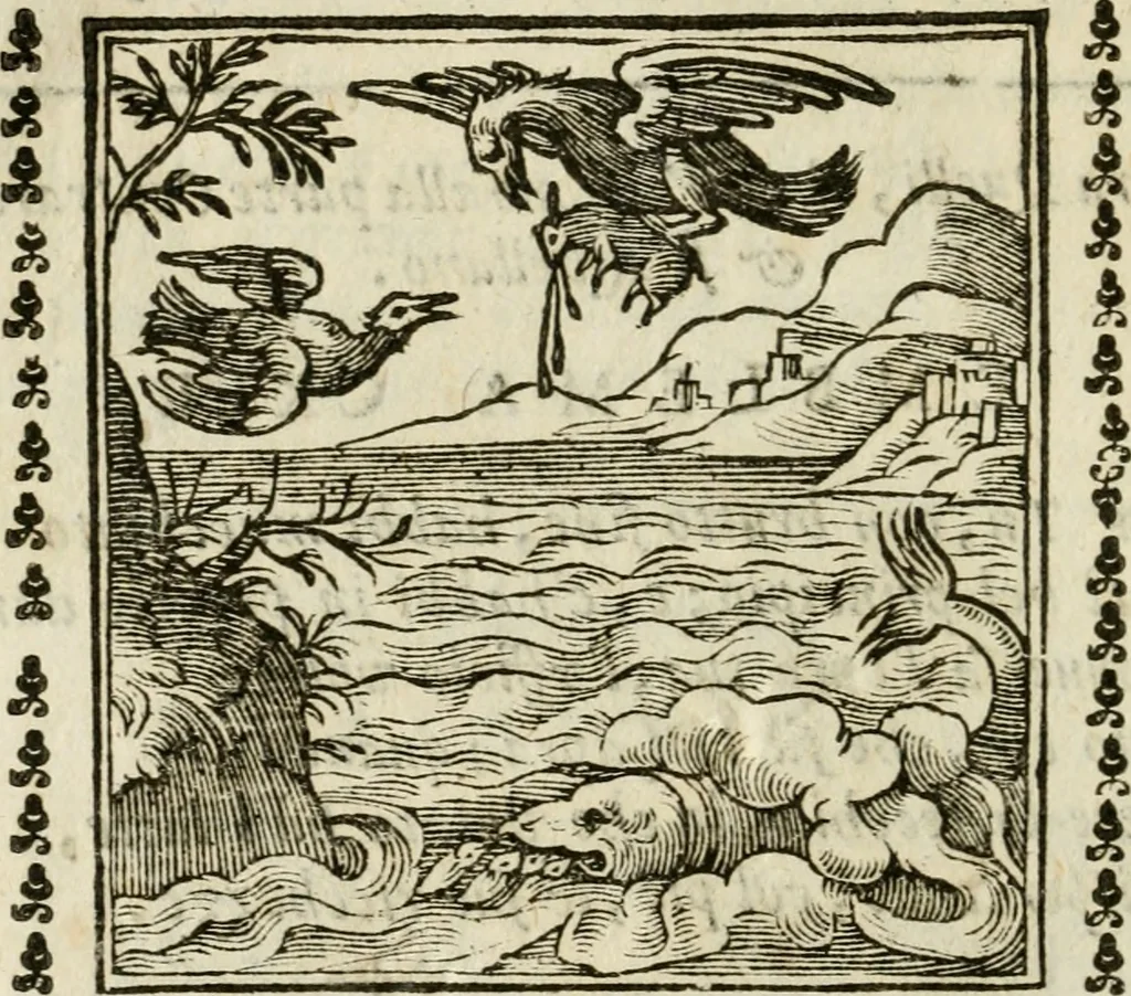 An illustration from Emblemi di Andrea Alciato, huomo chiarissimo, dal latino nel vulgare italiano ridotti, 1626, leaf 221