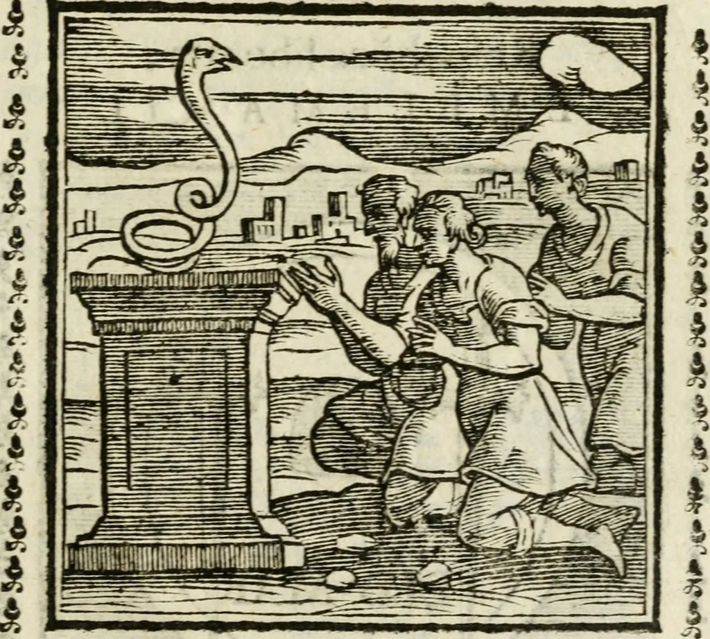 An illustration from Emblemi di Andrea Alciato, huomo chiarissimo, dal latino nel vulgare italiano ridotti, 1626, leaf 232