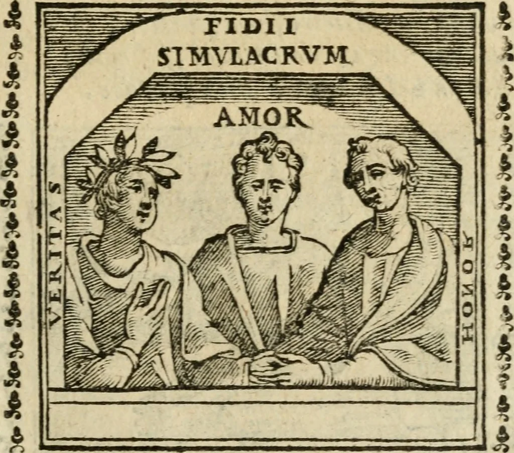 An illustration from Emblemi di Andrea Alciato, huomo chiarissimo, dal latino nel vulgare italiano ridotti, 1626, leaf 24