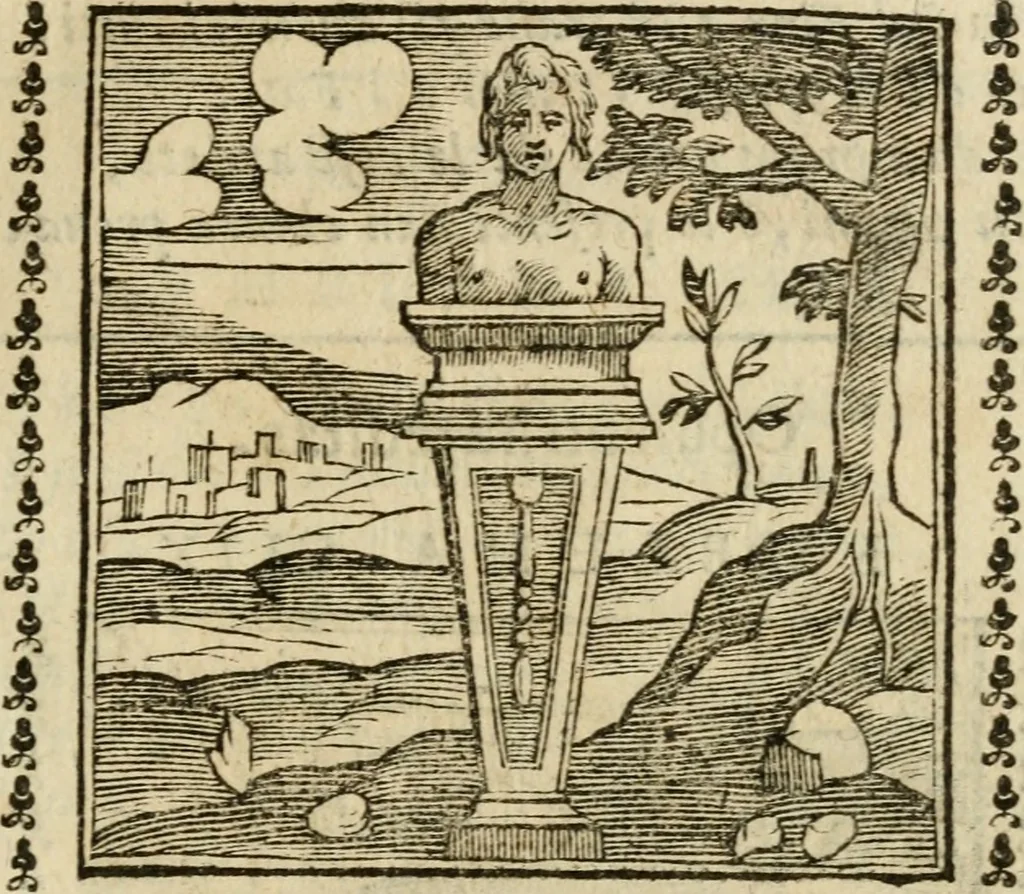 An illustration from Emblemi di Andrea Alciato, huomo chiarissimo, dal latino nel vulgare italiano ridotti, 1626, leaf 244
