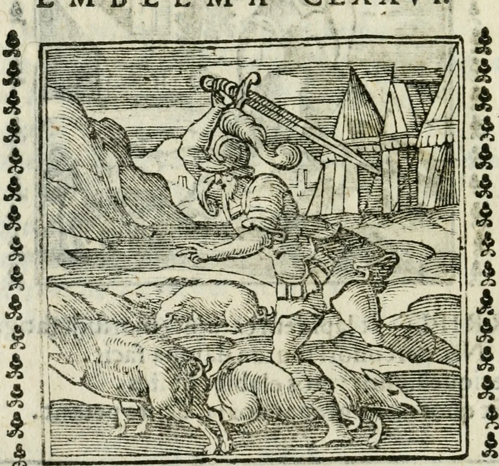 An illustration from Emblemi di Andrea Alciato, huomo chiarissimo, dal latino nel vulgare italiano ridotti, 1626, leaf 271