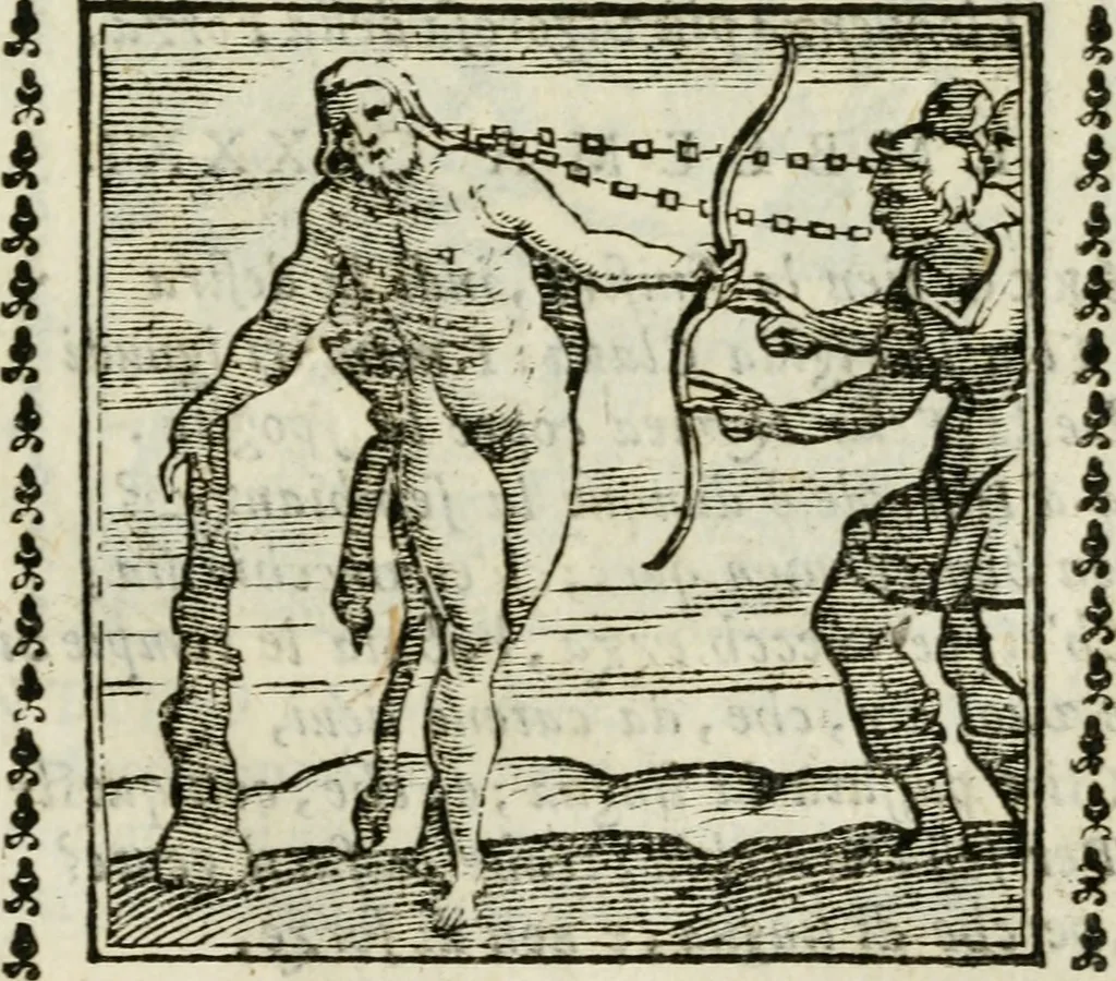 An illustration from Emblemi di Andrea Alciato, huomo chiarissimo, dal latino nel vulgare italiano ridotti, 1626, leaf 278
