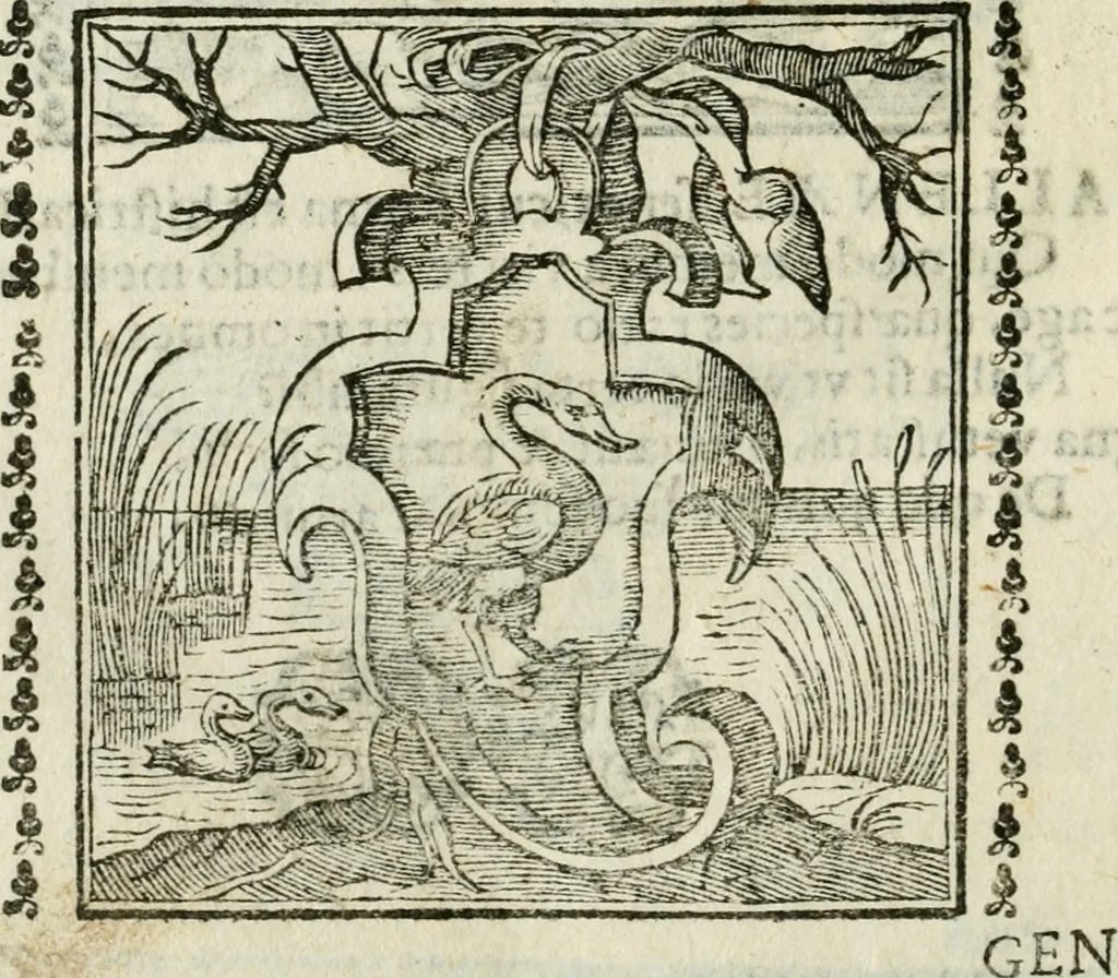 An illustration from Emblemi di Andrea Alciato, huomo chiarissimo, dal latino nel vulgare italiano ridotti, 1626, leaf 283