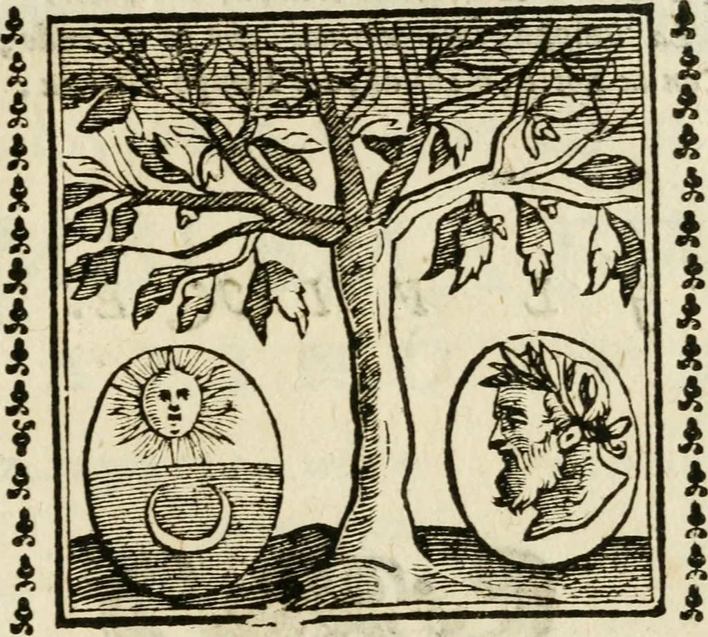 An illustration from Emblemi di Andrea Alciato, huomo chiarissimo, dal latino nel vulgare italiano ridotti, 1626, leaf 324