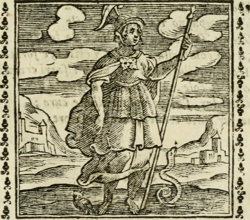 An illustration from Emblemi di Andrea Alciato, huomo chiarissimo, dal latino nel vulgare italiano ridotti, 1626, leaf 42