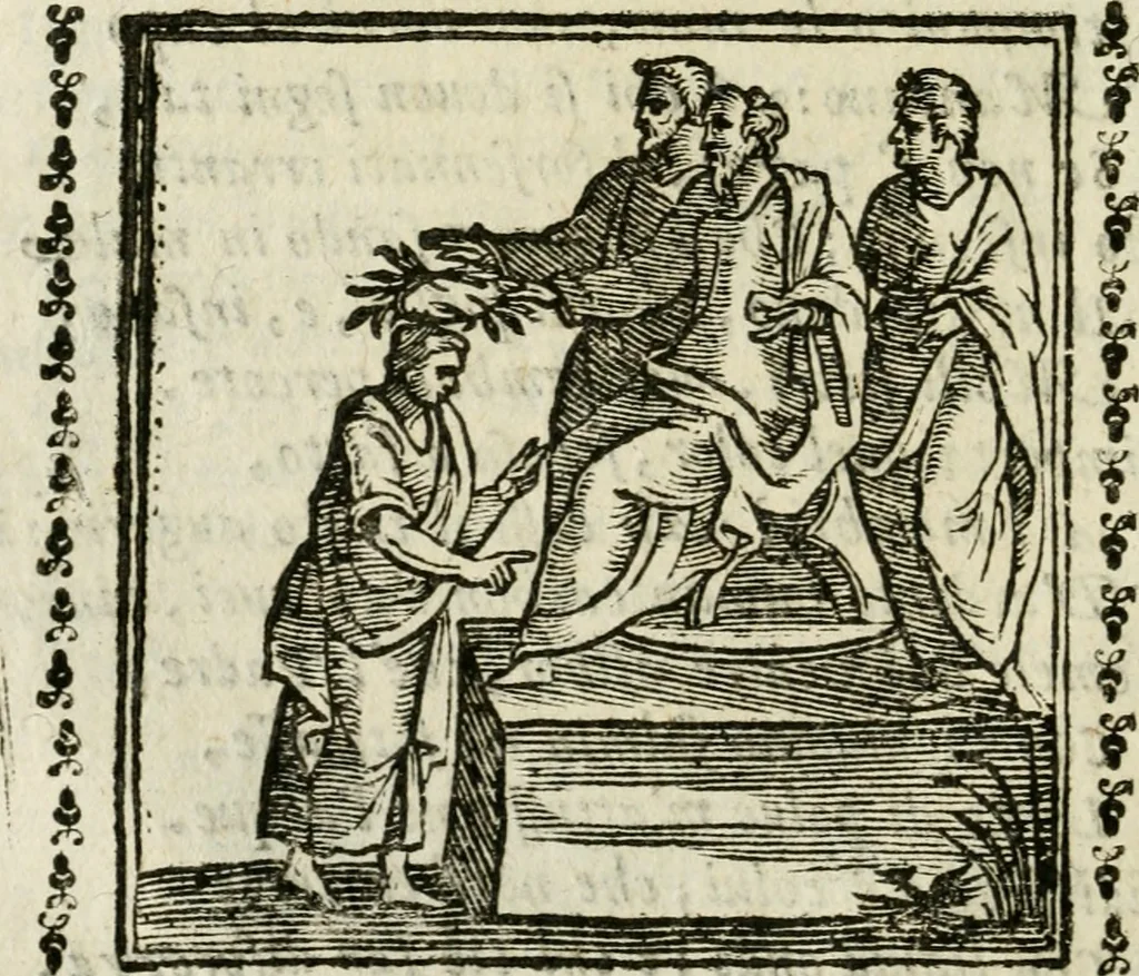 An illustration from Emblemi di Andrea Alciato, huomo chiarissimo, dal latino nel vulgare italiano ridotti, 1626, leaf 49