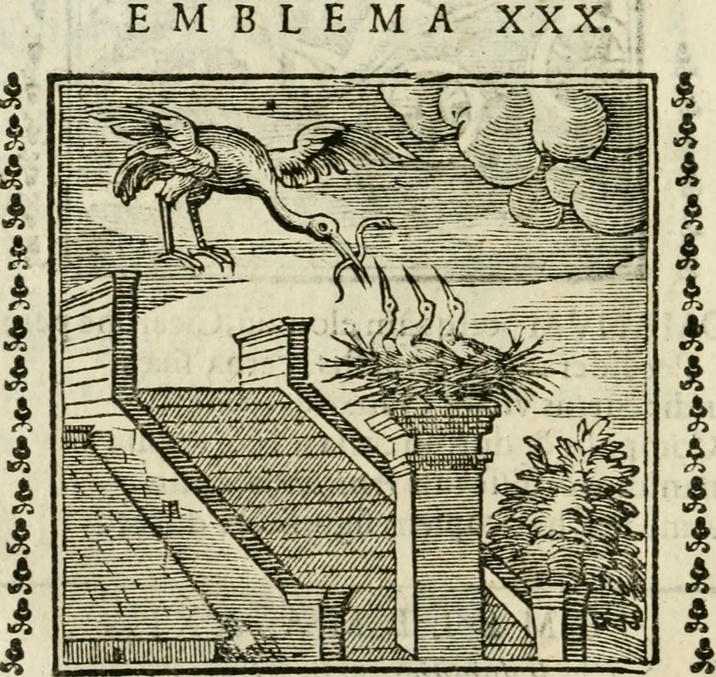An illustration from Emblemi di Andrea Alciato, huomo chiarissimo, dal latino nel vulgare italiano ridotti, 1626, leaf 55
