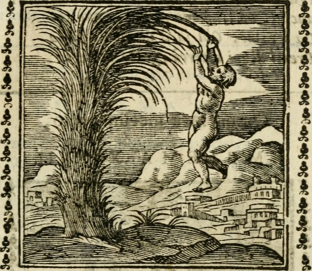 An illustration from Emblemi di Andrea Alciato, huomo chiarissimo, dal latino nel vulgare italiano ridotti, 1626, leaf 64