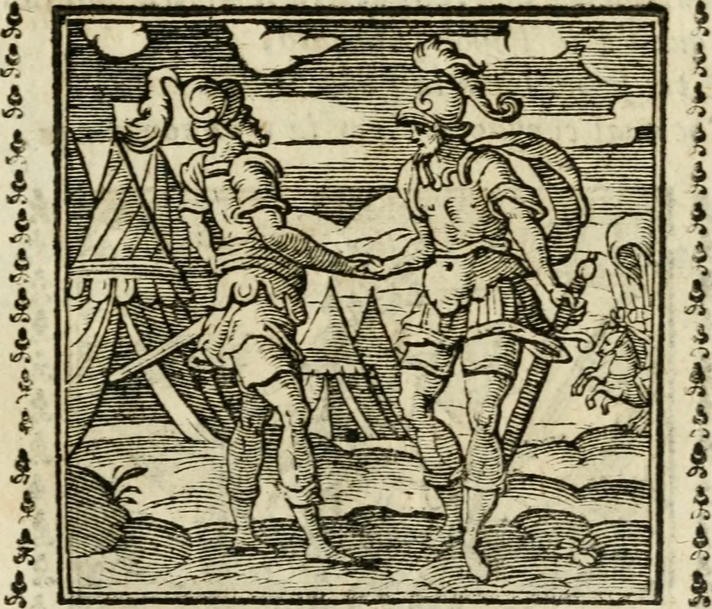 An illustration from Emblemi di Andrea Alciato, huomo chiarissimo, dal latino nel vulgare italiano ridotti, 1626, leaf 68