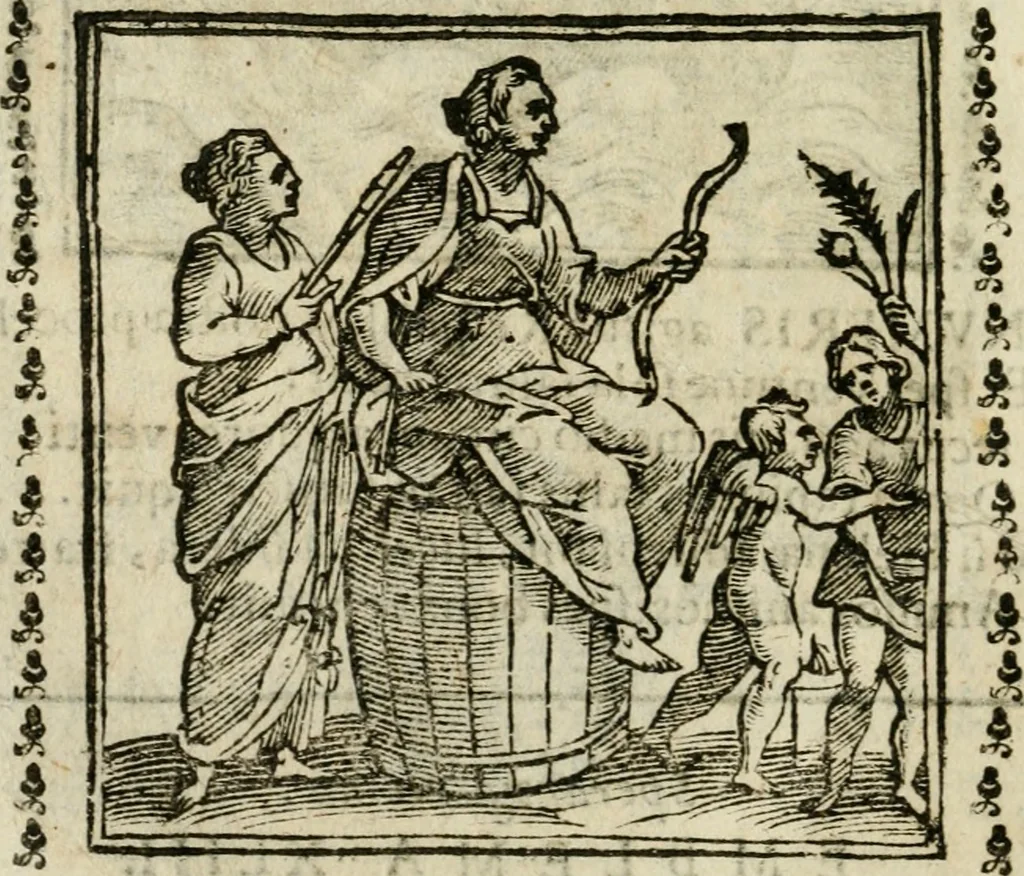 An illustration from Emblemi di Andrea Alciato, huomo chiarissimo, dal latino nel vulgare italiano ridotti, 1626, leaf 75