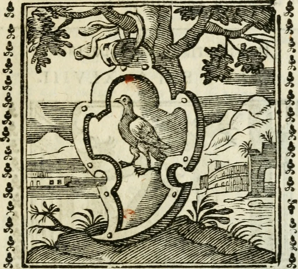 An illustration from Emblemi di Andrea Alciato, huomo chiarissimo, dal latino nel vulgare italiano ridotti, 1626, leaf 80