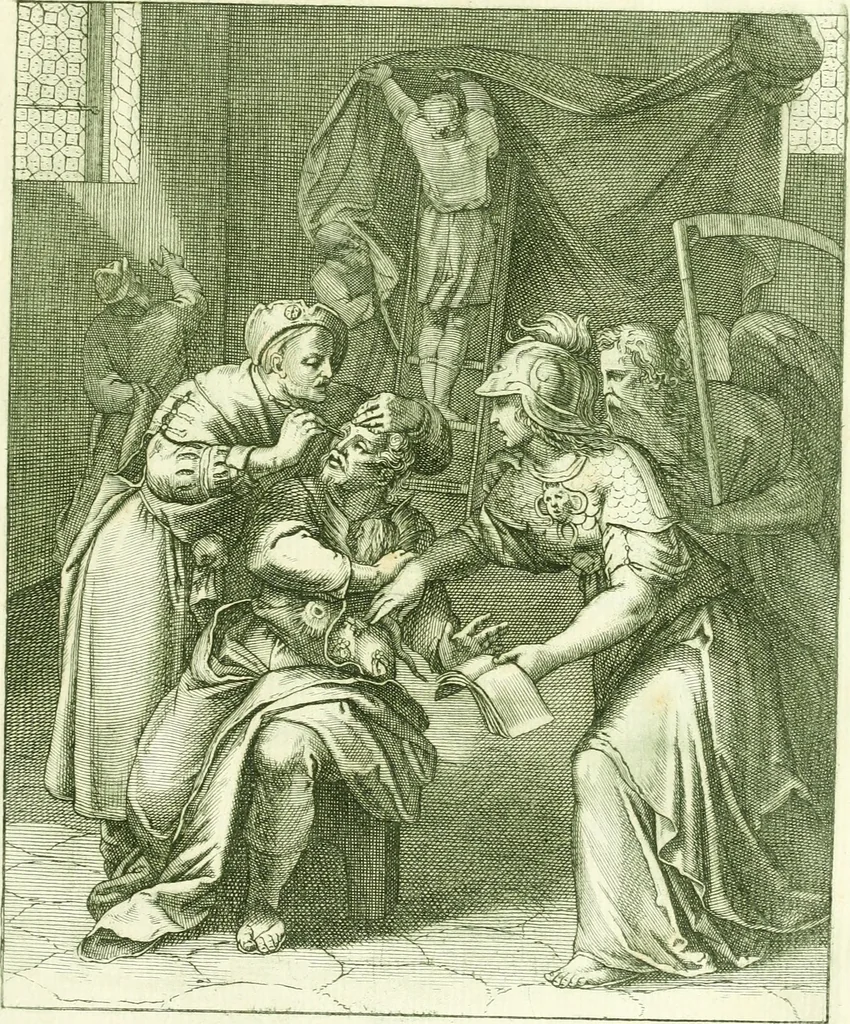 An illustration from Emblemi di Q. Orazio Flacco, 1777, leaf 124
