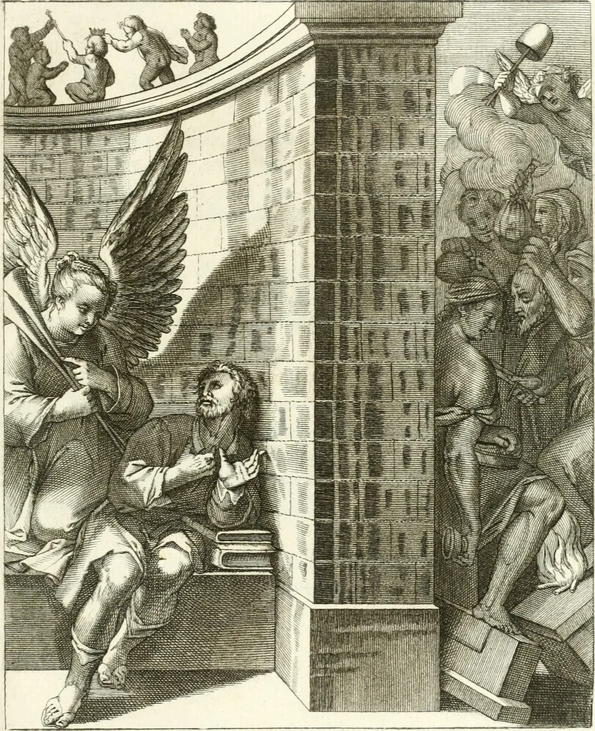An illustration from Emblemi di Q. Orazio Flacco, 1777, leaf 132