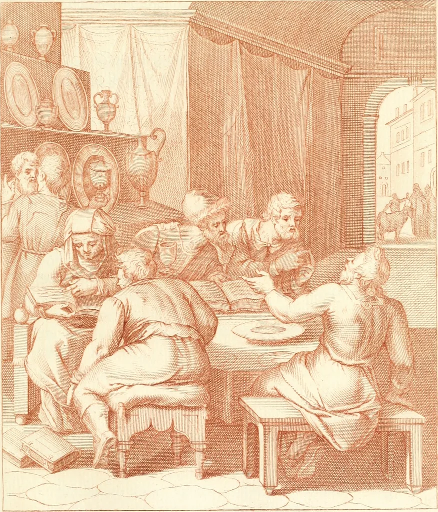 An illustration from Emblemi di Q. Orazio Flacco, 1777, leaf 144