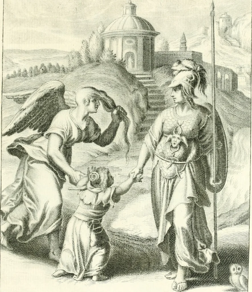 An illustration from Emblemi di Q. Orazio Flacco, 1777, leaf 148