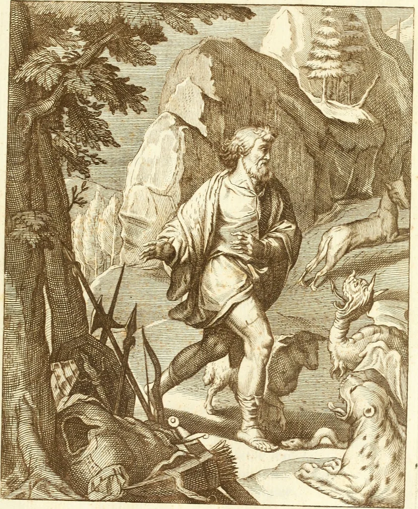 An illustration from Emblemi di Q. Orazio Flacco, 1777, leaf 160