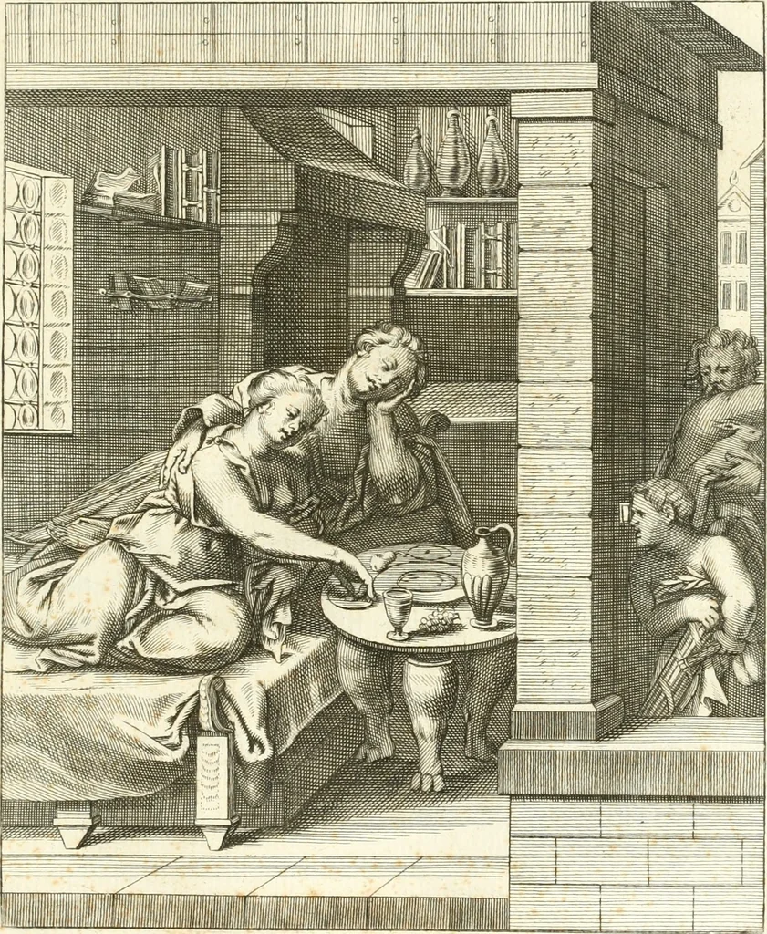 An illustration from Emblemi di Q. Orazio Flacco, 1777, leaf 168