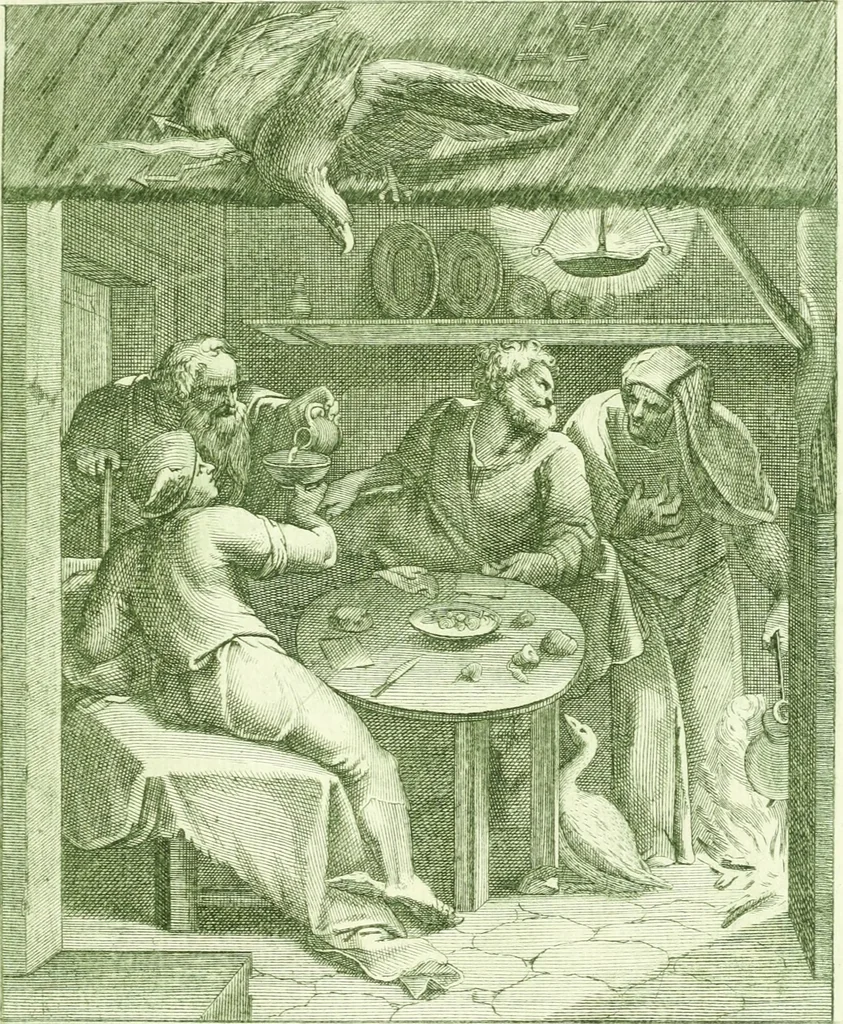 An illustration from Emblemi di Q. Orazio Flacco, 1777, leaf 188